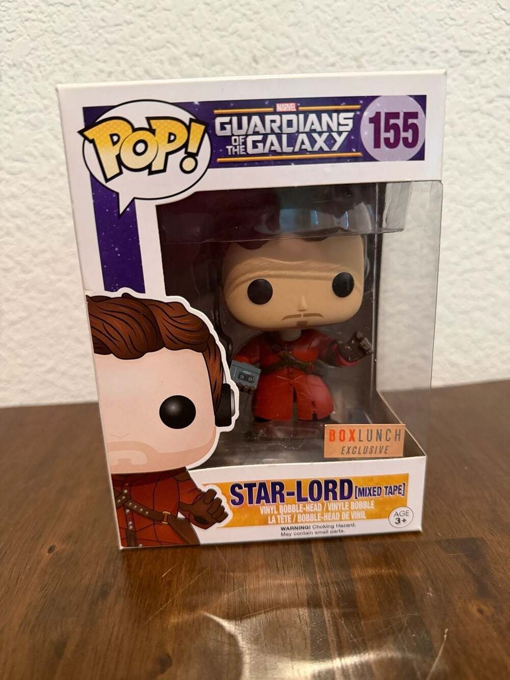 Funko Pop! Marvel Guardians of the Galaxy Star-Lord (Mixed Tape) #155 Vinyl Figu